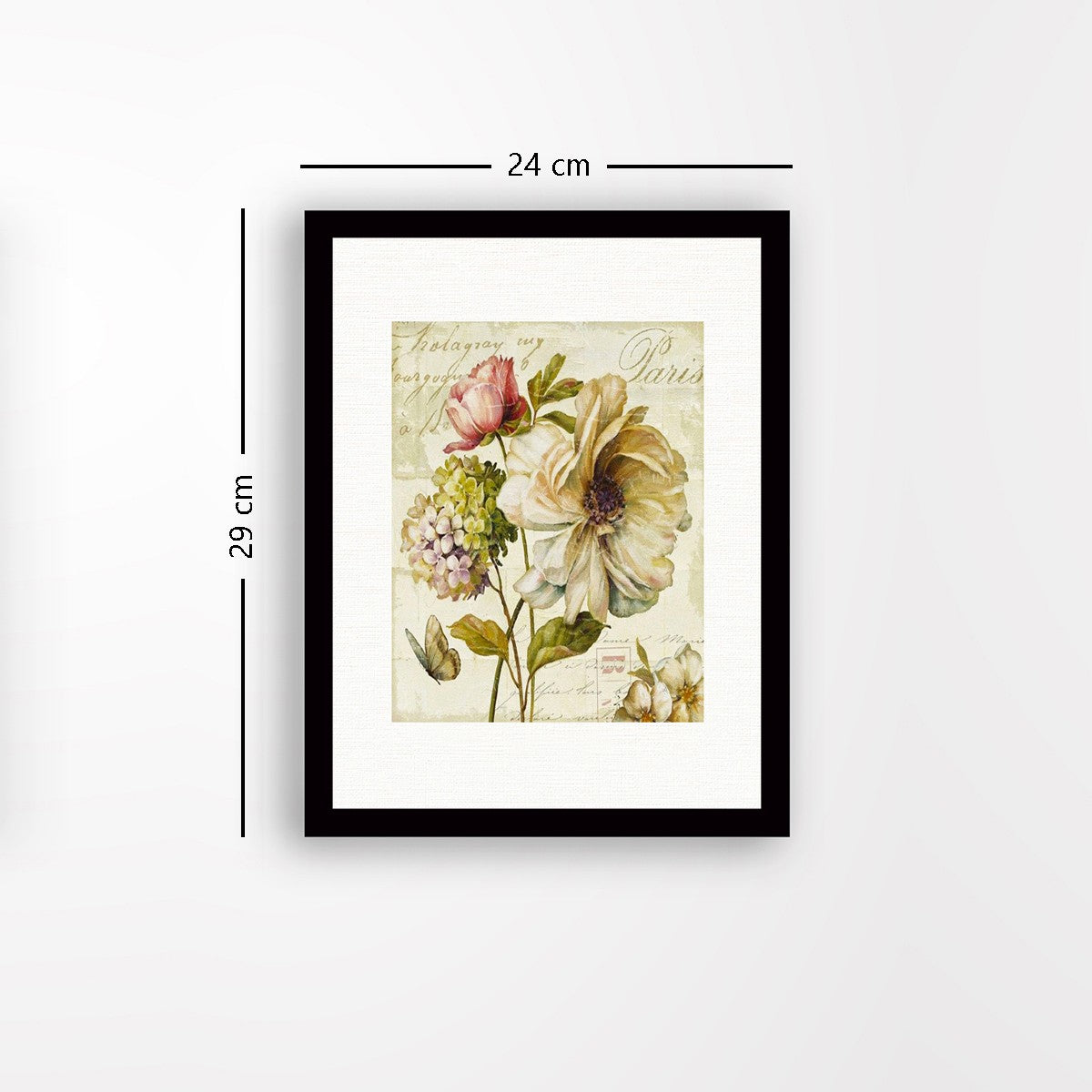 Quadro Decorativo MDF Emoldurado - Arte Multicolor 24x29cm com Moldura de Madeira 2cm