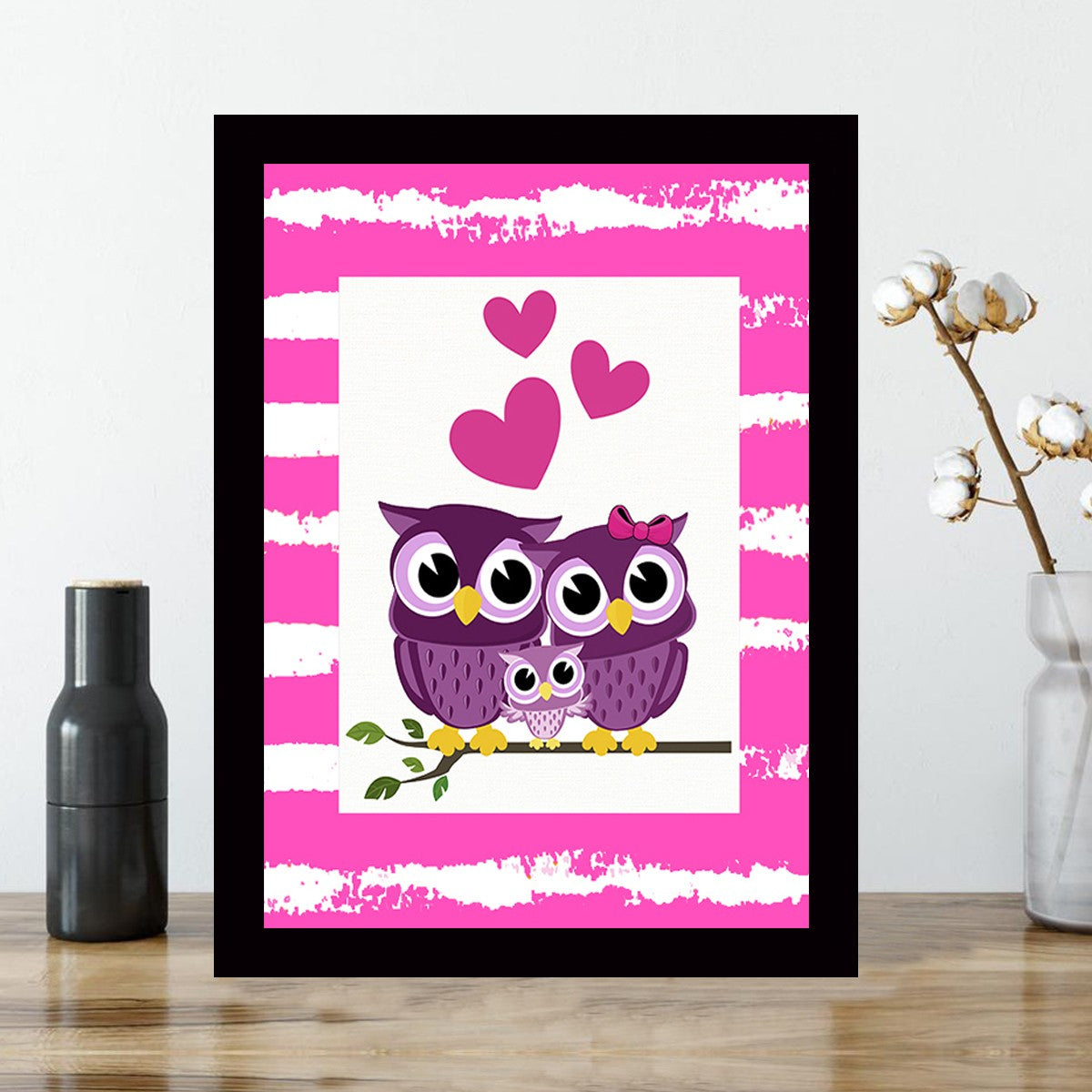 Quadro Decorativo MDF Emoldurado - Arte Multicolor 24x29cm com Moldura de Madeira 2cm