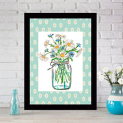 Quadro Decorativo MDF Emoldurado - Arte Multicolor 24x29cm com Moldura de Madeira 2cm