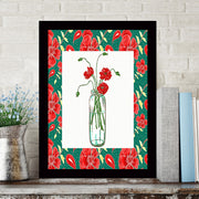 Quadro Decorativo MDF Emoldurado - Arte Multicolor 24x29cm com Moldura de Madeira 2cm