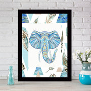 Quadro Decorativo MDF Emoldurado - Arte Multicolor 24x29cm com Moldura de Madeira 2cm