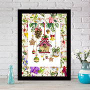 Quadro Decorativo MDF Emoldurado - Arte Multicolor 24x29cm com Moldura de Madeira 2cm