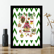 Quadro Decorativo MDF Emoldurado - Arte Multicolor 24x29cm com Moldura de Madeira 2cm