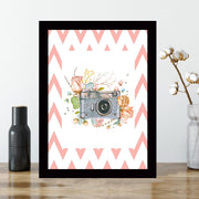 Quadro Decorativo MDF Emoldurado - Arte Multicolor 24x29cm com Moldura de Madeira 2cm