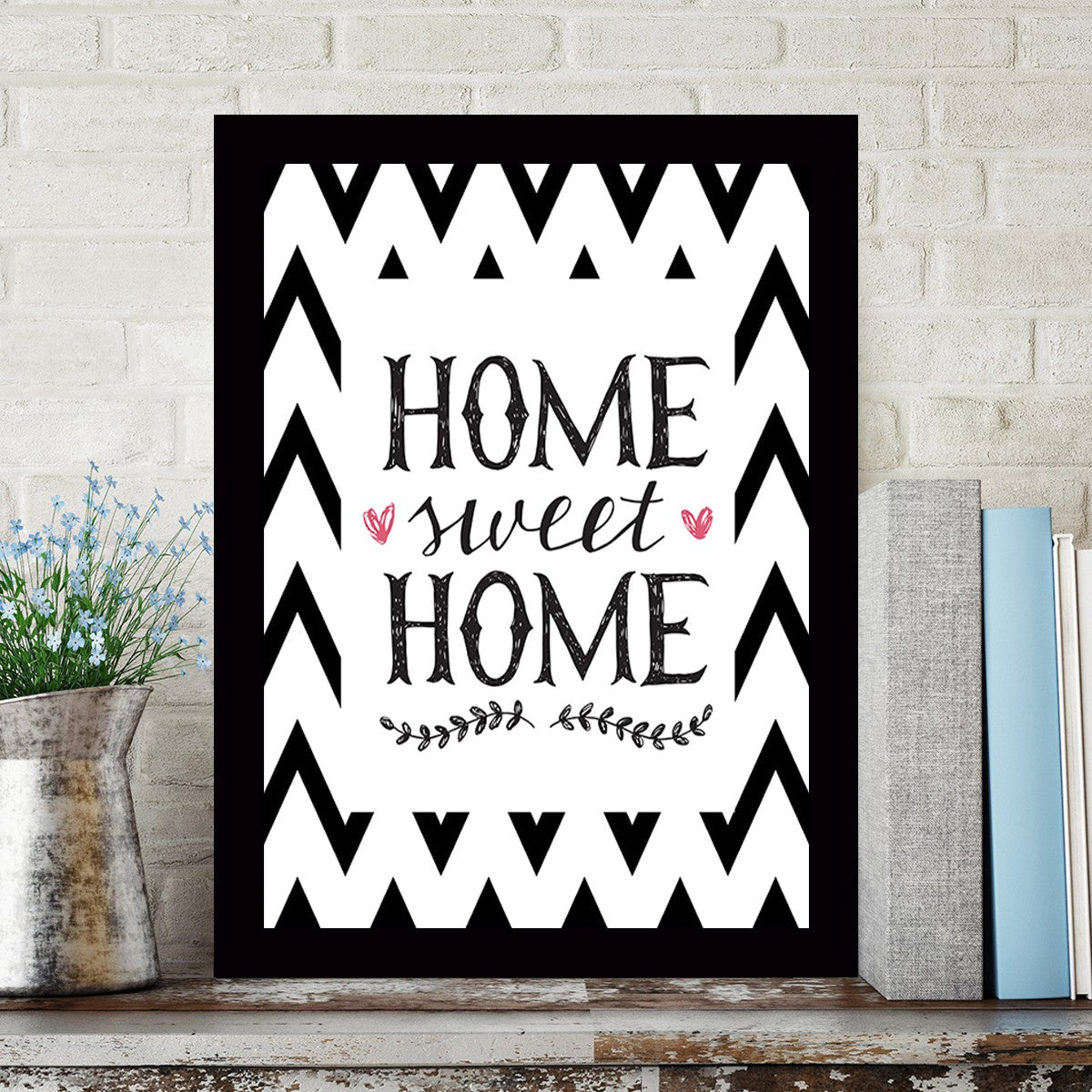 Quadro Decorativo MDF Emoldurado - Arte Multicolor 24x29cm com Moldura de Madeira 2cm