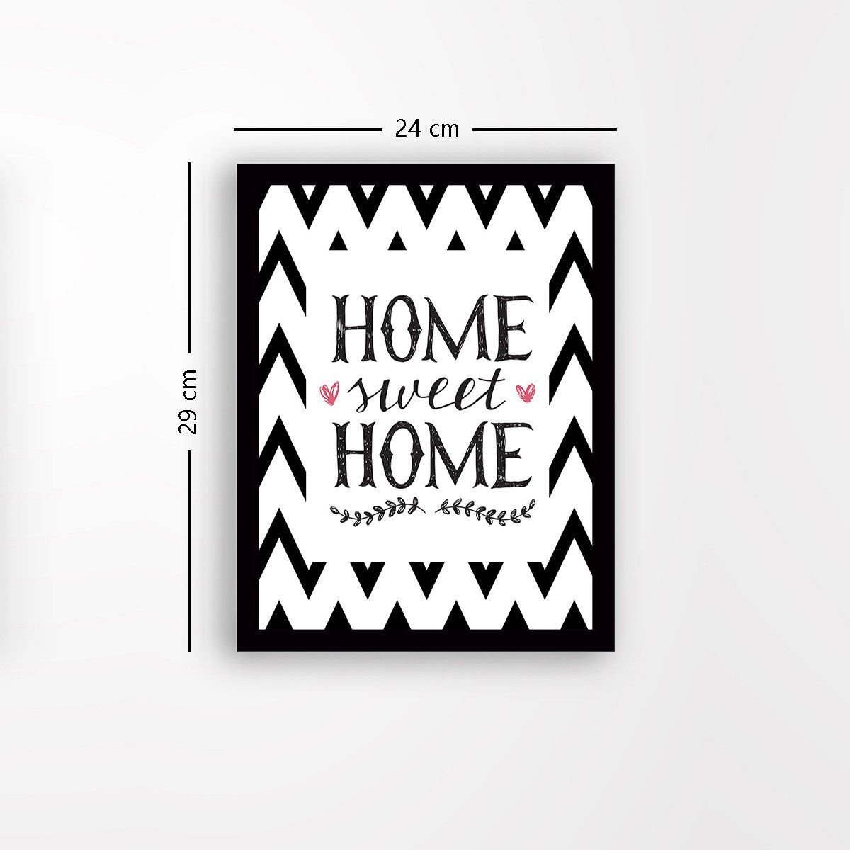 Quadro Decorativo MDF Emoldurado - Arte Multicolor 24x29cm com Moldura de Madeira 2cm