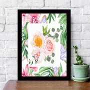 Quadro Decorativo MDF Emoldurado - Arte Multicolor 24x29cm com Moldura de Madeira 2cm