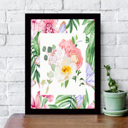 Quadro Decorativo MDF Emoldurado - Arte Multicolor 24x29cm com Moldura de Madeira 2cm