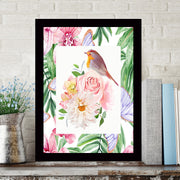 Quadro Decorativo MDF Emoldurado - Arte Multicolor 24x29cm com Moldura de Madeira 2cm