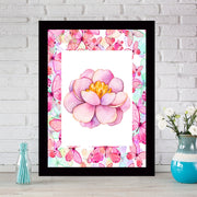 Quadro Decorativo MDF Emoldurado - Arte Multicolor 24x29cm com Moldura de Madeira 2cm