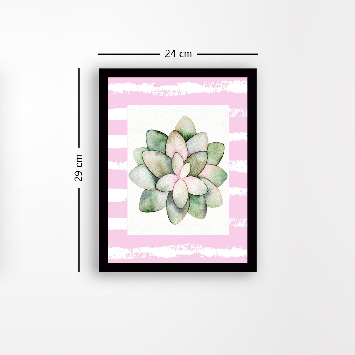 Quadro Decorativo MDF Emoldurado - Arte Multicolor 24x29cm com Moldura de Madeira 2cm