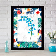 Quadro Decorativo MDF Emoldurado - Arte Multicolor 24x29cm com Moldura de Madeira 2cm