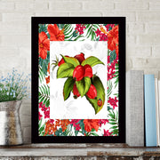 Quadro Decorativo MDF Emoldurado - Arte Multicolor 24x29cm com Moldura de Madeira 2cm