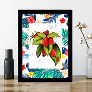 Quadro Decorativo MDF Emoldurado - Arte Multicolor 24x29cm com Moldura de Madeira 2cm