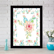 Quadro Decorativo MDF Emoldurado - Arte Multicolor 24x29cm com Moldura de Madeira 2cm