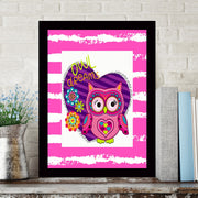 Quadro Decorativo MDF Emoldurado - Arte Multicolor 24x29cm com Moldura de Madeira 2cm