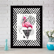 Quadro Decorativo MDF Emoldurado - Arte Multicolor 24x29cm com Moldura de Madeira 2cm