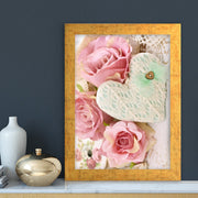 Quadro Decorativo MDF Emoldurado - Arte Multicolor 24x29cm com Moldura de Madeira 2cm