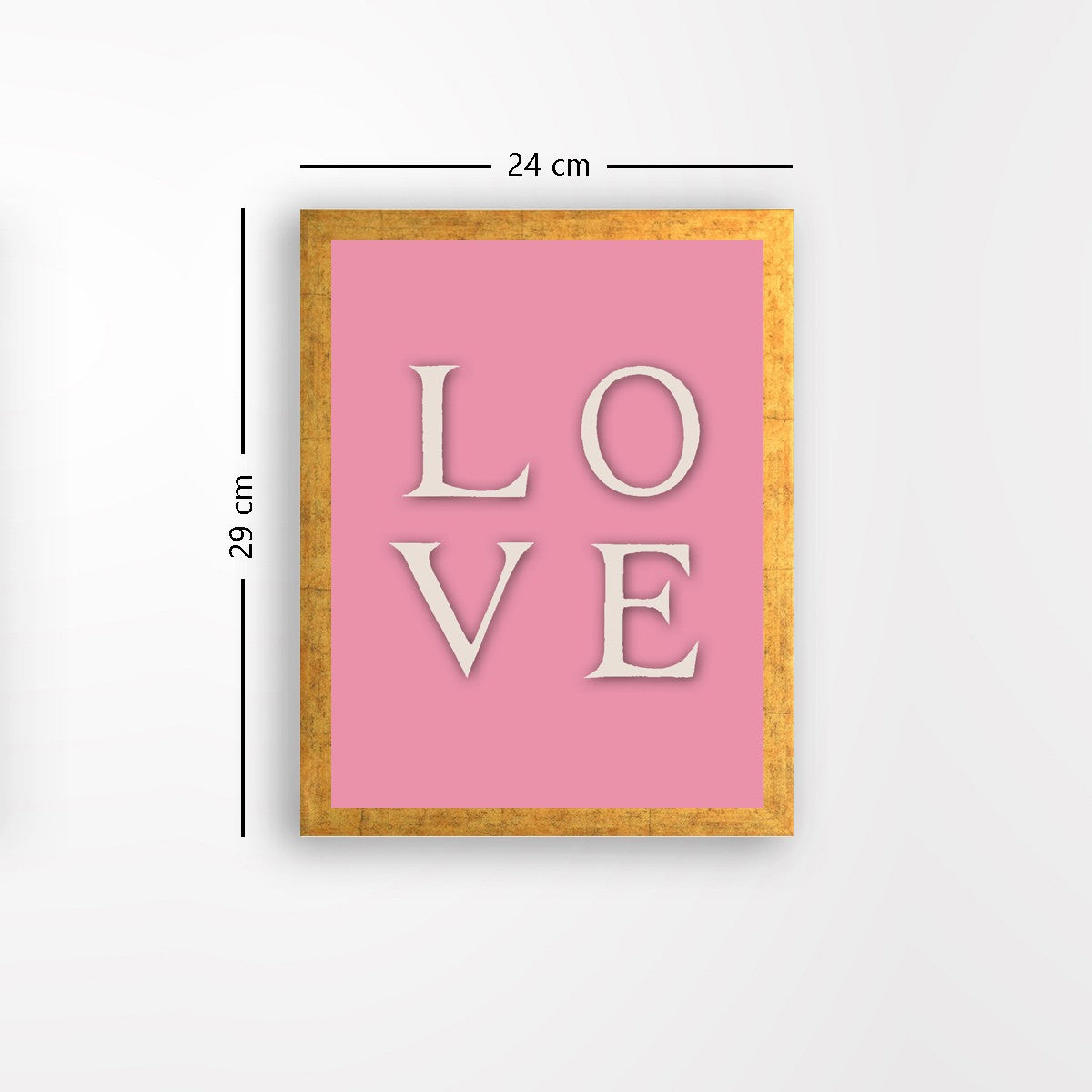 Quadro Decorativo MDF Emoldurado - Arte Multicolor 24x29cm com Moldura de Madeira 2cm