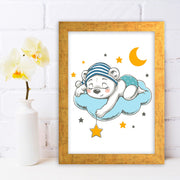 Quadro Decorativo MDF Emoldurado - Arte Multicolor 24x29cm com Moldura de Madeira 2cm