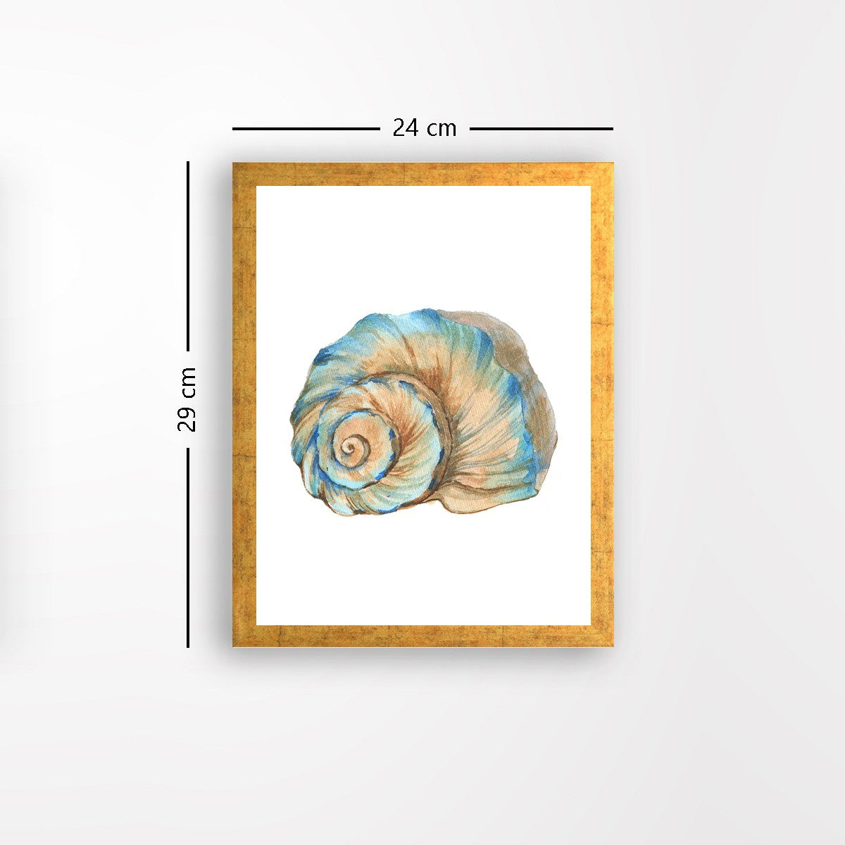 Quadro Decorativo MDF Emoldurado - Arte Multicolor 24x29cm com Moldura de Madeira 2cm