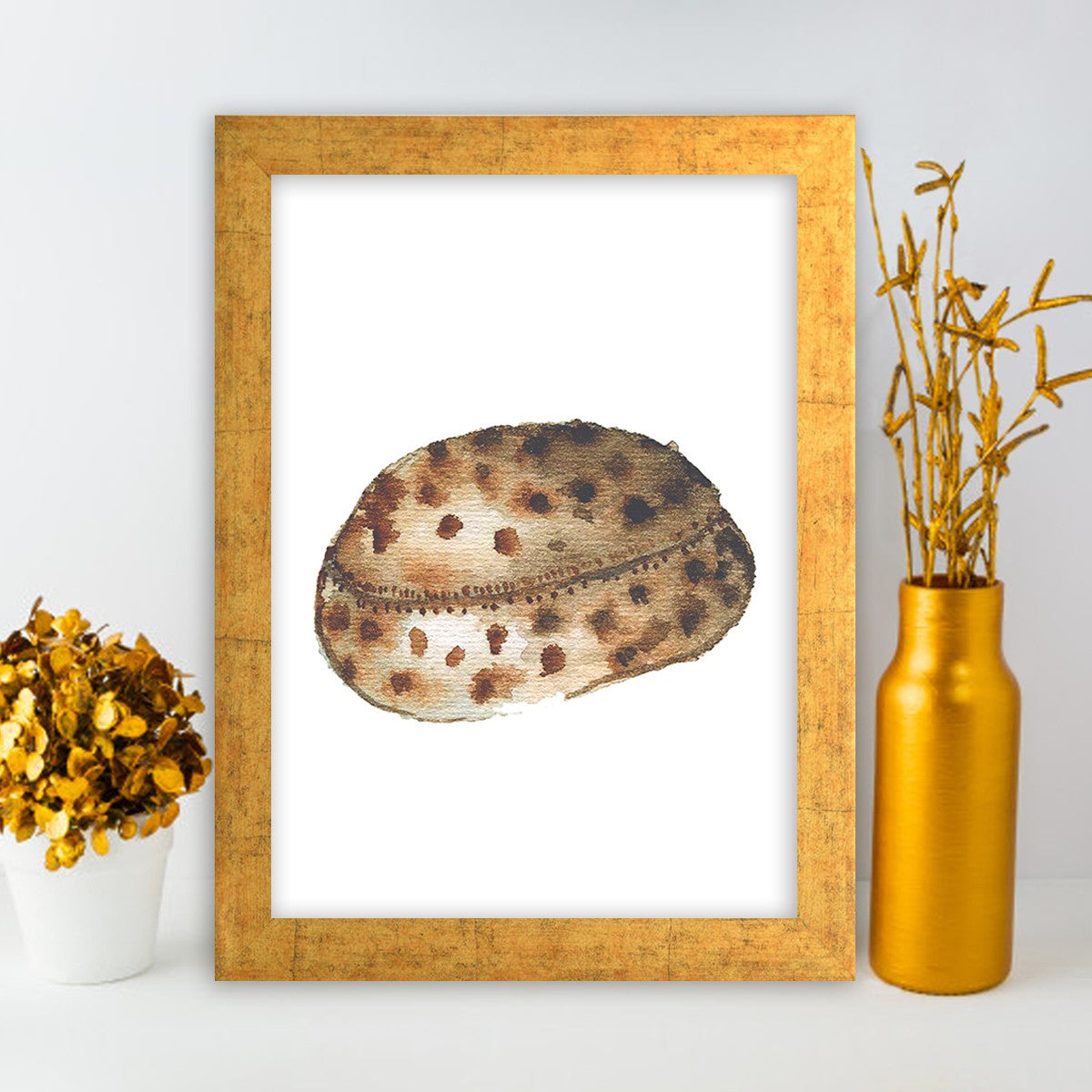 Quadro Decorativo MDF Emoldurado - Arte Multicolor 24x29cm com Moldura de Madeira 2cm