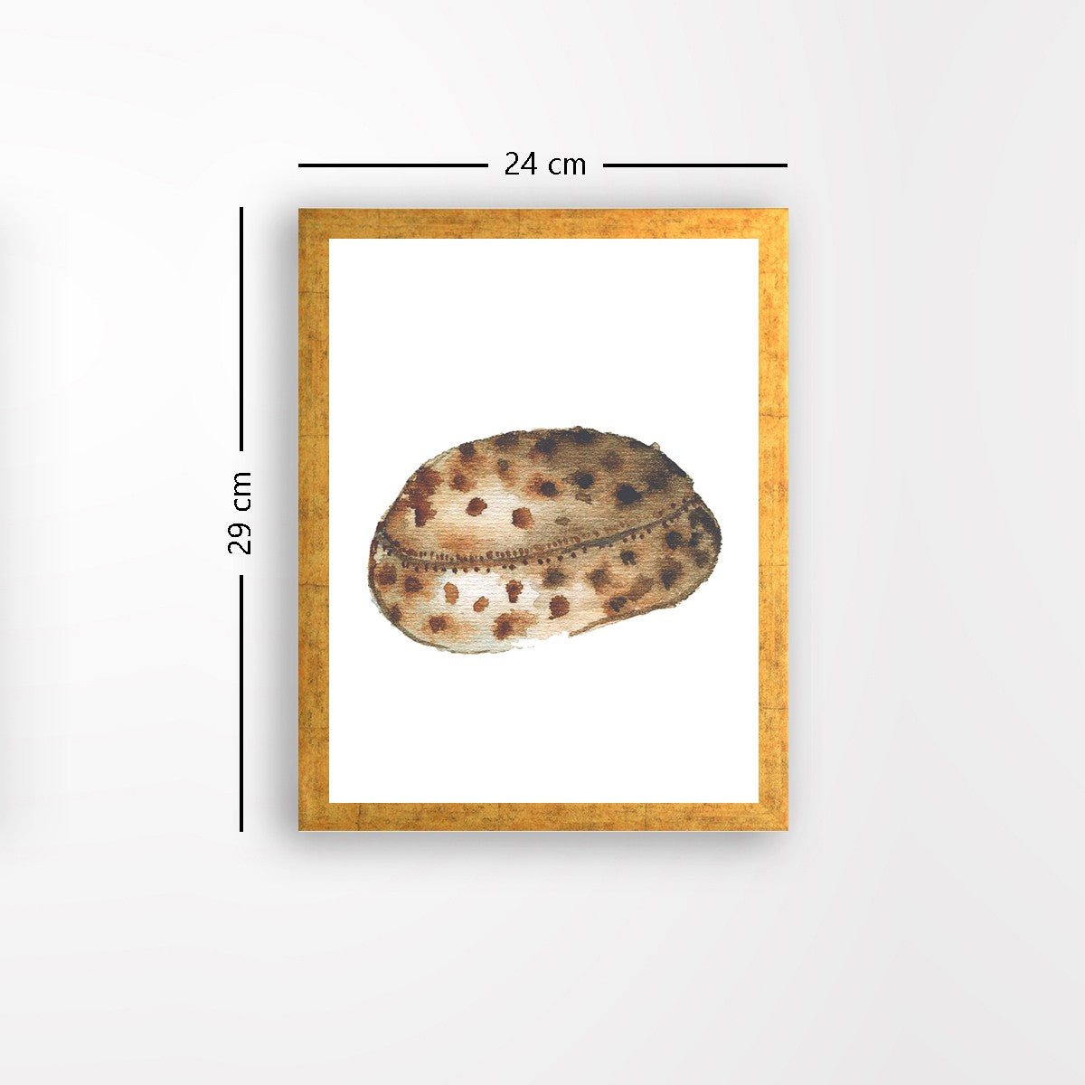 Quadro Decorativo MDF Emoldurado - Arte Multicolor 24x29cm com Moldura de Madeira 2cm