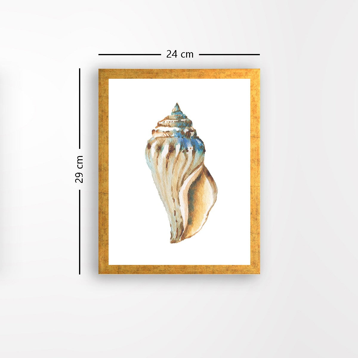 Quadro Decorativo MDF Emoldurado - Arte Multicolor 24x29cm com Moldura de Madeira 2cm