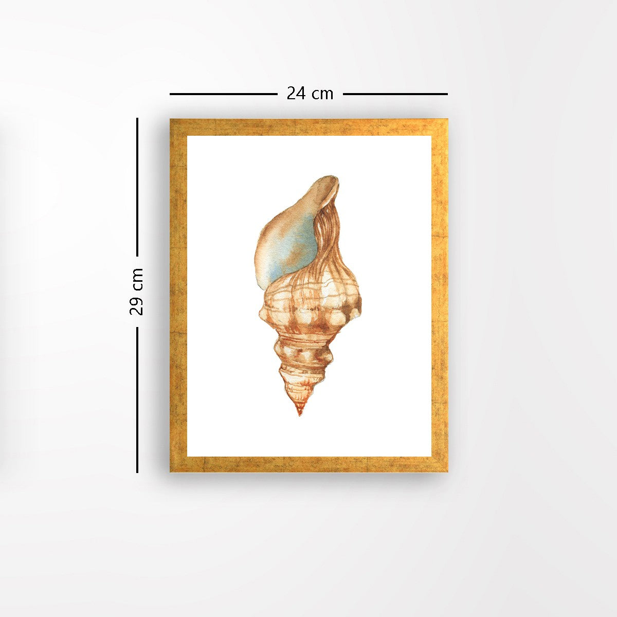 Quadro Decorativo MDF Emoldurado - Arte Multicolor 24x29cm com Moldura de Madeira 2cm