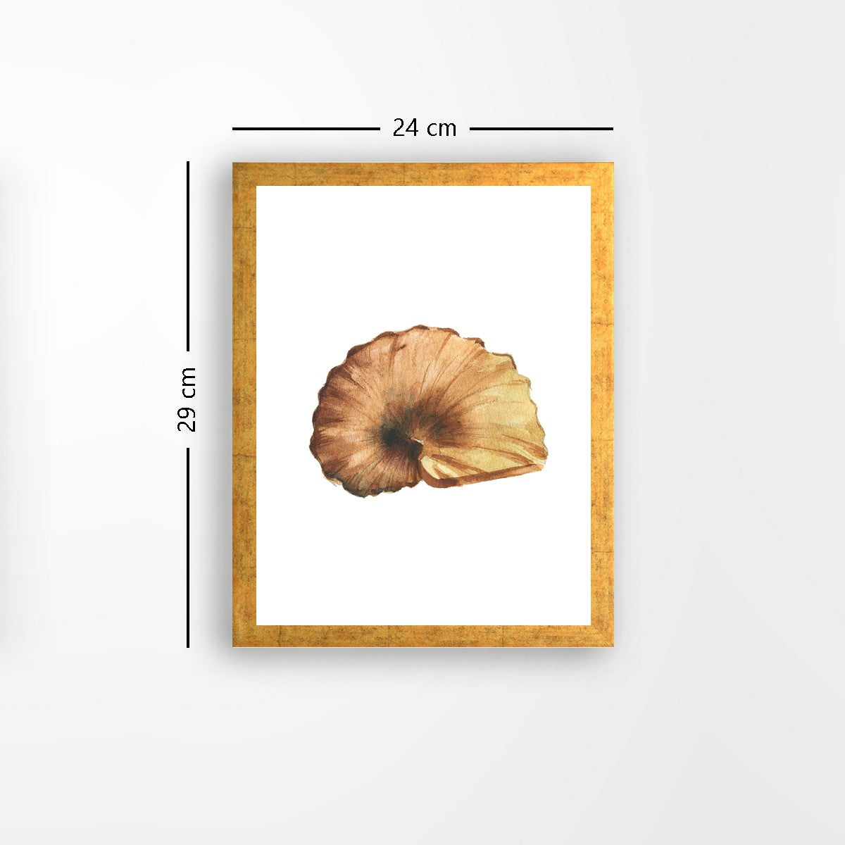 Quadro Decorativo MDF Emoldurado - Arte Multicolor 24x29cm com Moldura de Madeira 2cm