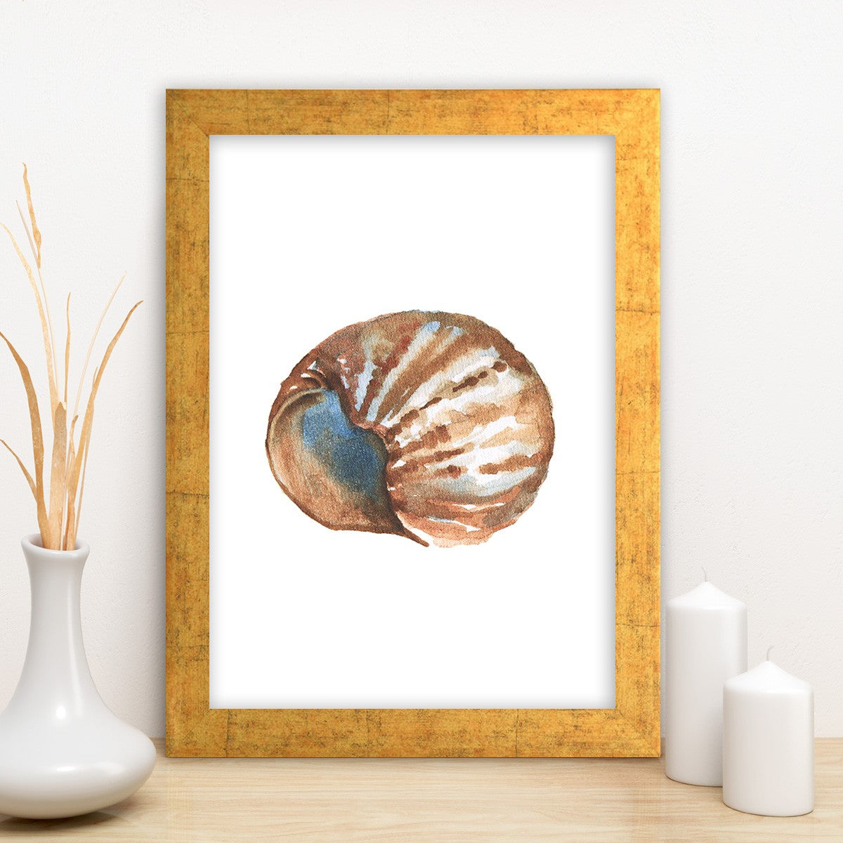 Quadro Decorativo MDF Emoldurado - Arte Multicolor 24x29cm com Moldura de Madeira 2cm