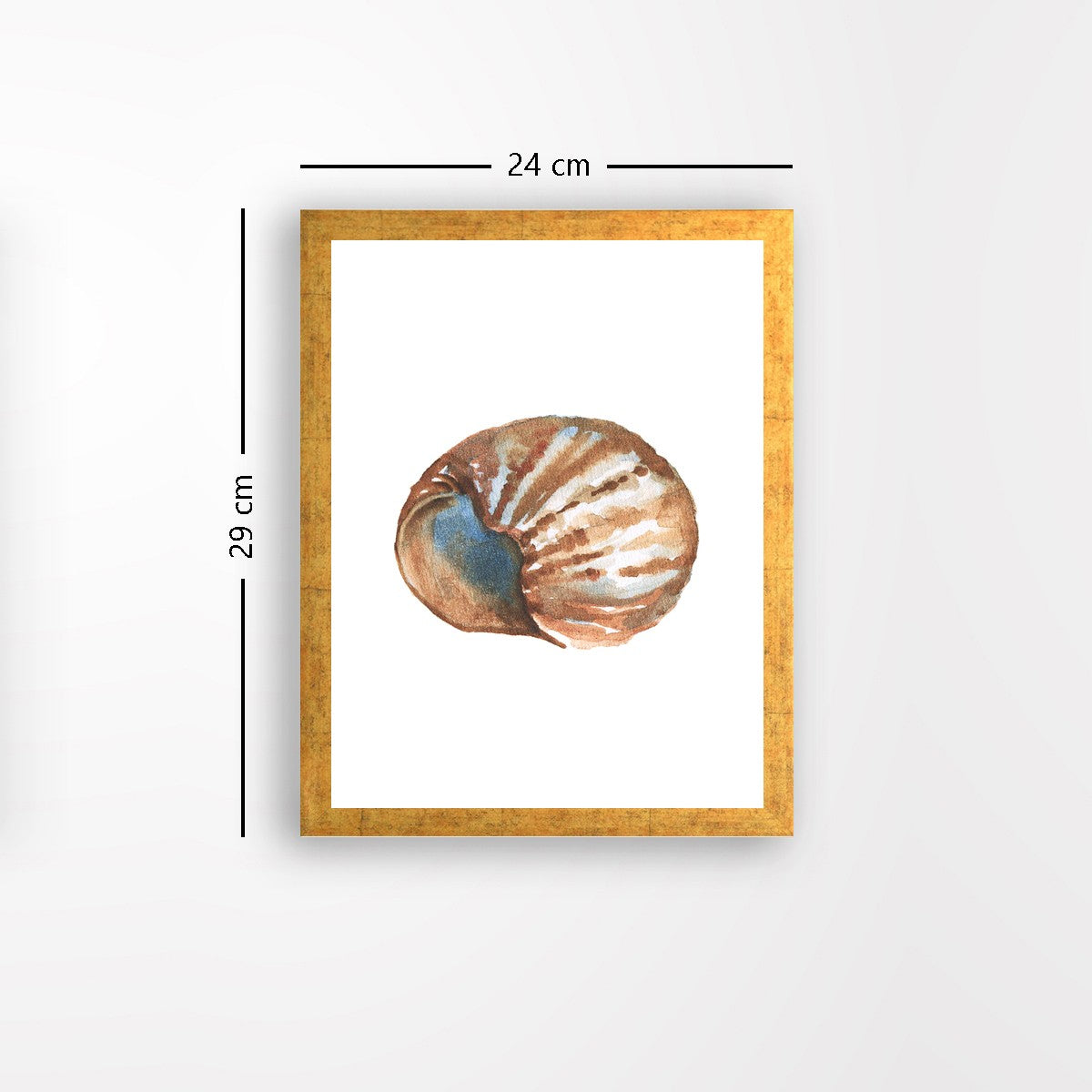 Quadro Decorativo MDF Emoldurado - Arte Multicolor 24x29cm com Moldura de Madeira 2cm