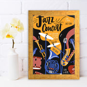 Quadro Decorativo MDF Emoldurado - Arte Multicolor 24x29cm com Moldura de Madeira 2cm