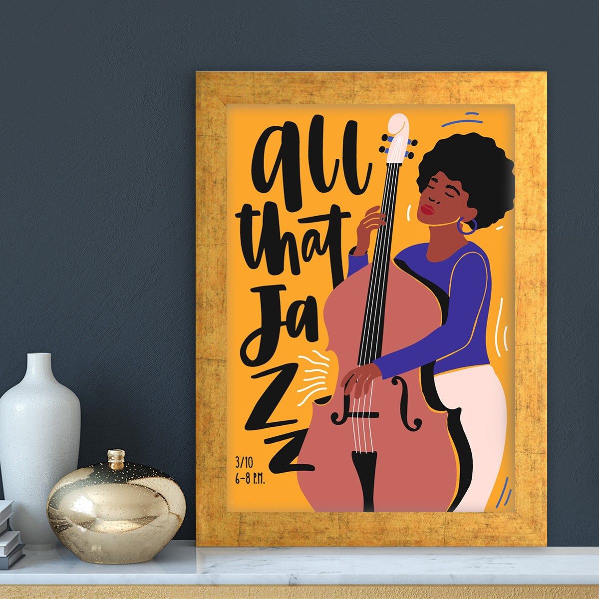 Quadro Decorativo MDF Emoldurado - Arte Multicolor 24x29cm com Moldura de Madeira 2cm