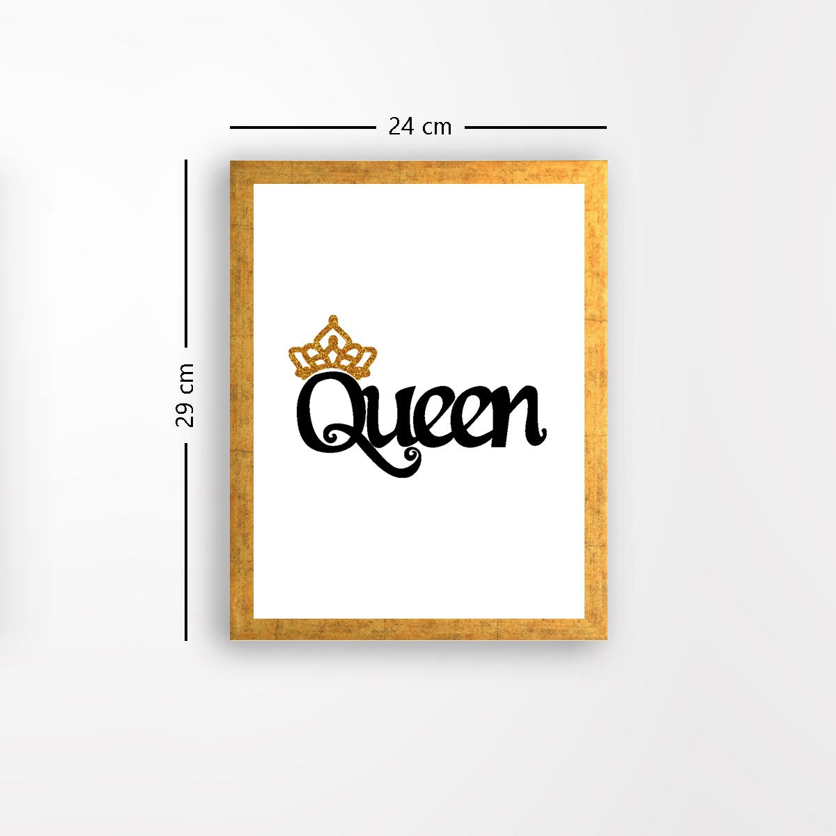 Quadro Decorativo MDF Emoldurado - Arte Multicolor 24x29cm com Moldura de Madeira 2cm