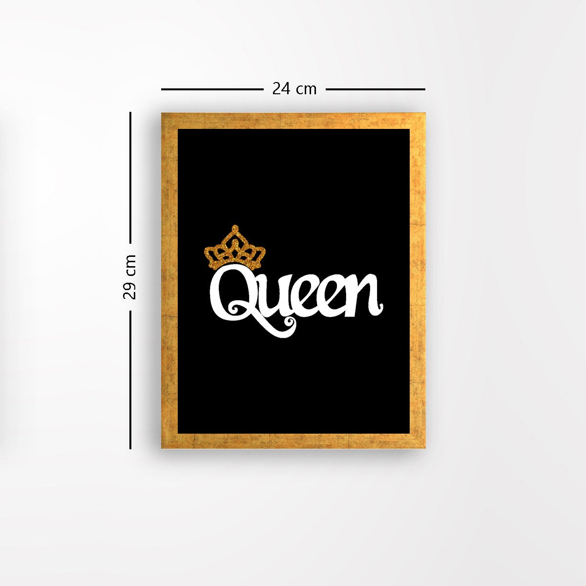 Quadro Decorativo MDF Emoldurado - Arte Multicolor 24x29cm com Moldura de Madeira 2cm