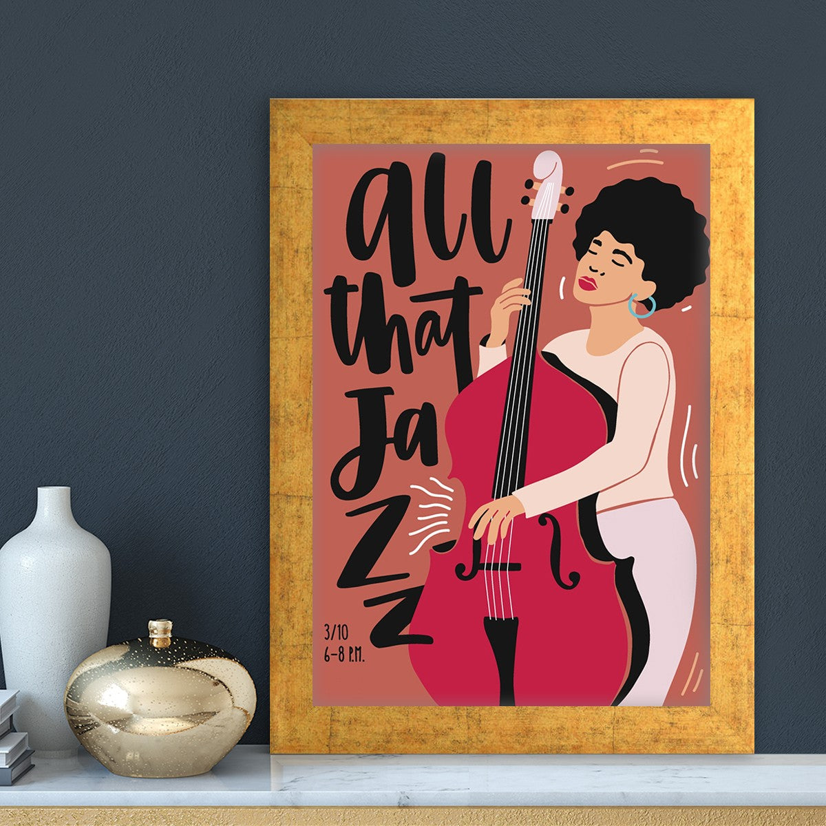 Quadro Decorativo MDF Emoldurado - Arte Multicolor 24x29cm com Moldura de Madeira 2cm