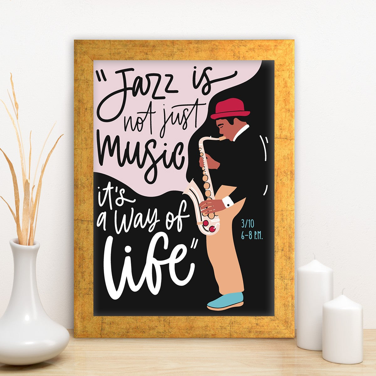 Quadro Decorativo MDF Emoldurado - Arte Multicolor 24x29cm com Moldura de Madeira 2cm