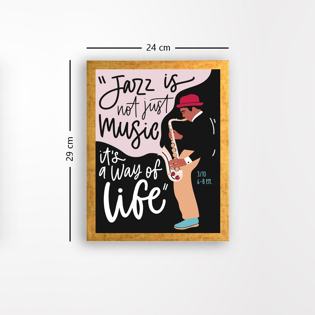 Quadro Decorativo MDF Emoldurado - Arte Multicolor 24x29cm com Moldura de Madeira 2cm