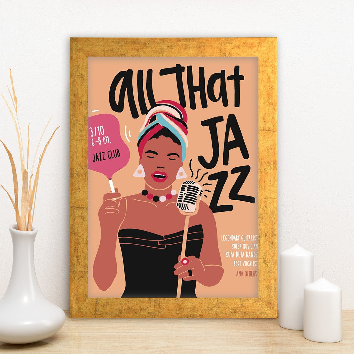 Quadro Decorativo MDF Emoldurado - Arte Multicolor 24x29cm com Moldura de Madeira 2cm