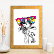 Quadro Decorativo MDF Emoldurado - Arte Multicolor 24x29cm com Moldura de Madeira 2cm