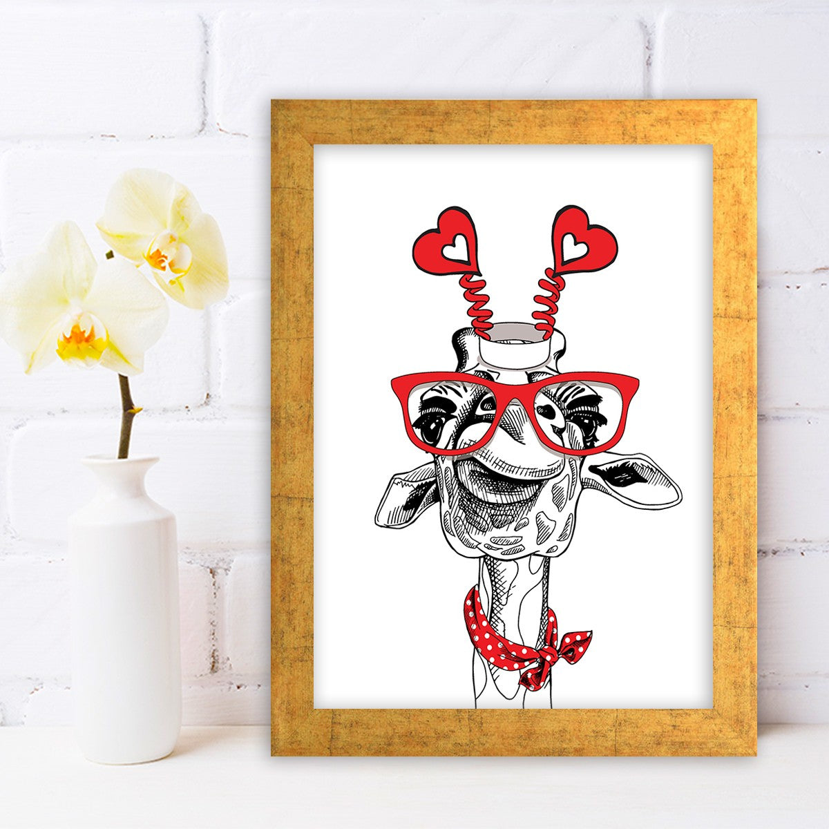 Quadro Decorativo MDF Emoldurado - Arte Multicolor 24x29cm com Moldura de Madeira 2cm