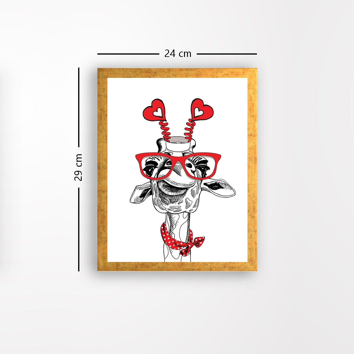 Quadro Decorativo MDF Emoldurado - Arte Multicolor 24x29cm com Moldura de Madeira 2cm