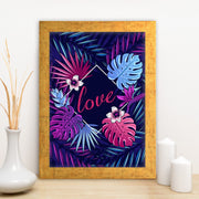 Quadro Decorativo MDF Emoldurado - Arte Multicolor 24x29cm com Moldura de Madeira 2cm