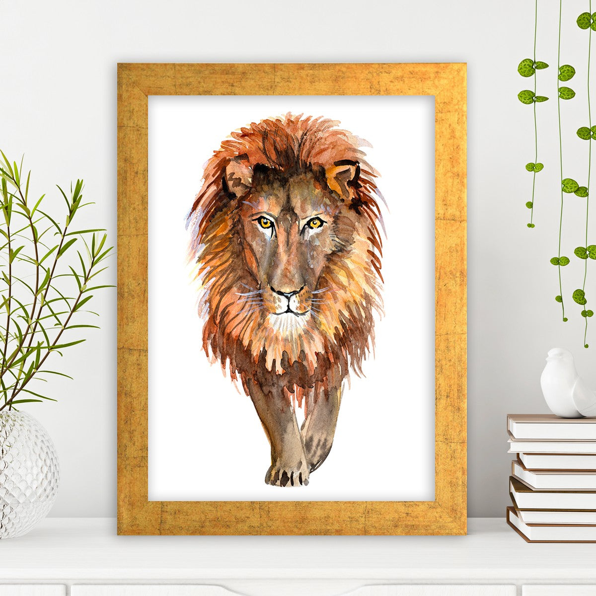 Quadro Decorativo MDF Emoldurado - Arte Multicolor 24x29cm com Moldura de Madeira 2cm