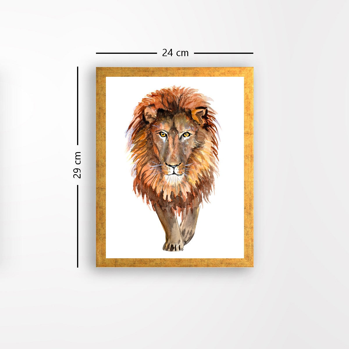 Quadro Decorativo MDF Emoldurado - Arte Multicolor 24x29cm com Moldura de Madeira 2cm