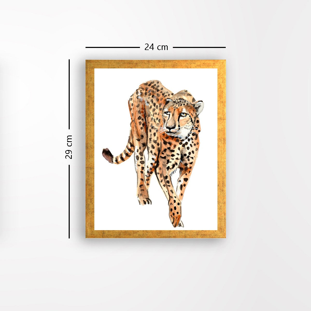 Quadro Decorativo MDF Emoldurado - Arte Multicolor 24x29cm com Moldura de Madeira 2cm