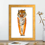 Quadro Decorativo MDF Emoldurado - Arte Multicolor 24x29cm com Moldura de Madeira 2cm