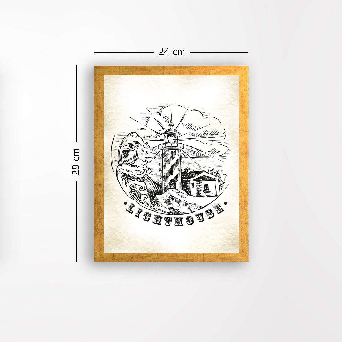 Quadro Decorativo MDF Emoldurado - Arte Multicolor 24x29cm com Moldura de Madeira 2cm