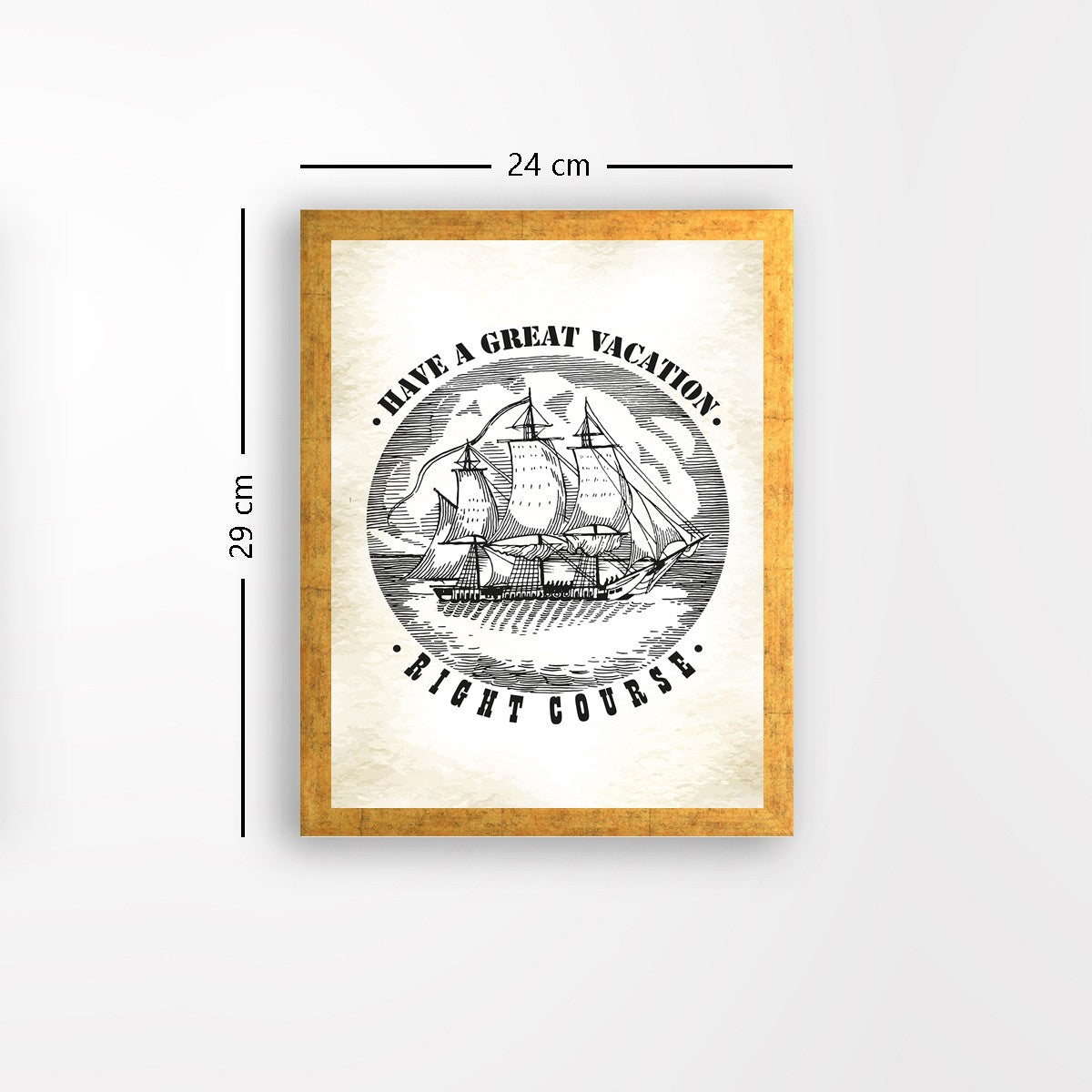 Quadro Decorativo MDF Emoldurado - Arte Multicolor 24x29cm com Moldura de Madeira 2cm